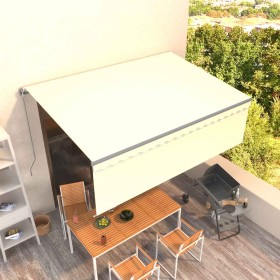 Toldo retráctil manual con persiana color crema 4x3 m en Toldos | Comprar online en Foru.es