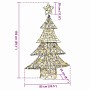 Árbol de Navidad con 120 LED cálido 120 cm Ratán en Decoración Festiva y Estacional | Comprar online en Foru.es