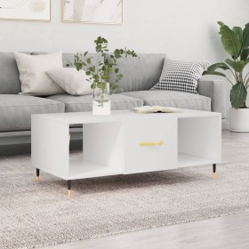 Mesa de centro madera contrachapada blanco 102x50x40 cm de vidaXL, Mesas de centro - Ref: Foro24-829276, Precio: 50,34 €, Des...