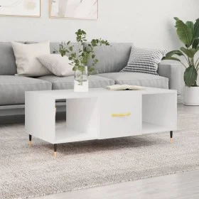 Mesa de centro madera contrachapada blanco 102x50x40 cm de vidaXL, Mesas de centro - Ref: Foro24-829276, Precio: 50,05 €, Des...