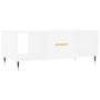 Mesa de centro madera contrachapada blanco 102x50x40 cm de vidaXL, Mesas de centro - Ref: Foro24-829276, Precio: 50,34 €, Des...