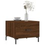 Mesa de centro madera contrachapada roble marrón 50x50x40 cm de vidaXL, Mesas de centro - Ref: Foro24-829410, Precio: 41,59 €...