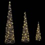 Árbol de Navidad con 90 LED 3 pcs cálido 20 x 20 x 80 cm Ratán en Decoración Festiva y Estacional | Comprar online en Foru.es
