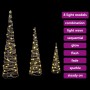 Árbol de Navidad con 90 LED 3 pcs cálido 20 x 20 x 80 cm Ratán en Decoración Festiva y Estacional | Comprar online en Foru.es
