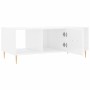 Mesa de centro madera contrachapada blanco brillo 102x50x40 cm de vidaXL, Mesas de centro - Ref: Foro24-829286, Precio: 46,48...