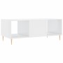 Mesa de centro madera contrachapada blanco brillo 102x50x40 cm de vidaXL, Mesas de centro - Ref: Foro24-829286, Precio: 46,48...