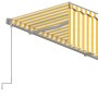 Toldo retráctil manual con persiana amarillo y blanco 4x3 m en Toldos | Comprar online en Foru.es