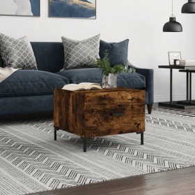 Mesa de centro madera contrachapada roble ahumado 50x50x40 cm de vidaXL, Mesas de centro - Ref: Foro24-829406, Precio: 40,89 ...