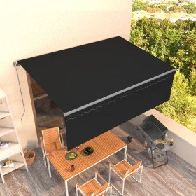 Toldo retráctil manual con persiana antracita 4x3 m en Toldos | Comprar online en Foru.es