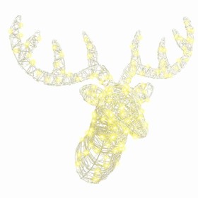 Cabeza de Reno con 140 LED cálido 60 cm Acrílico en Decoración Festiva y Estacional | Comprar online en Foru.es