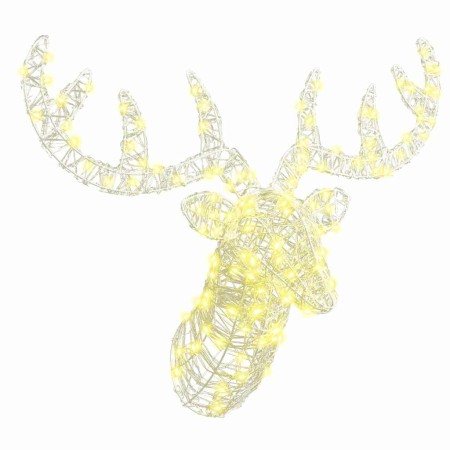 Cabeza de Reno con 140 LED cálido 60 cm Acrílico en Decoración Festiva y Estacional | Comprar online en Foru.es