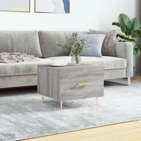 Mesa de centro madera contrachapada gris Sonoma 50x50x40 cm de vidaXL, Mesas de centro - Ref: Foro24-829376, Precio: 38,42 €,...