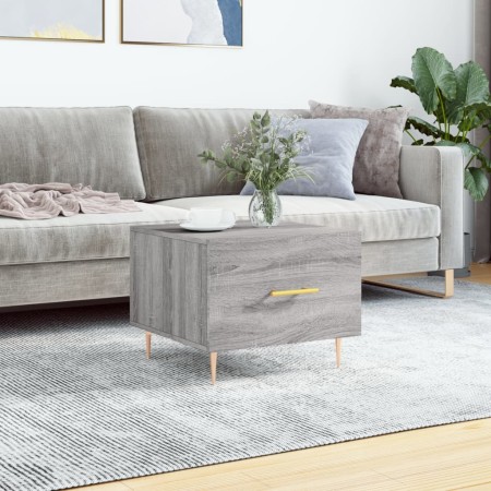 Mesa de centro madera contrachapada gris Sonoma 50x50x40 cm de vidaXL, Mesas de centro - Ref: Foro24-829376, Precio: 38,74 €,...
