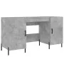 Escritorio madera de ingeniería gris hormigón 140x50x75 cm de vidaXL, Escritorios - Ref: Foro24-829560, Precio: 123,18 €, Des...