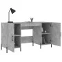 Escritorio madera de ingeniería gris hormigón 140x50x75 cm de vidaXL, Escritorios - Ref: Foro24-829560, Precio: 123,18 €, Des...