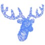 Cabeza de Reno con 140 LED Azul 60 cm Acrílico en Decoración Festiva y Estacional | Comprar online en Foru.es