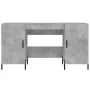 Escritorio madera de ingeniería gris hormigón 140x50x75 cm de vidaXL, Escritorios - Ref: Foro24-829560, Precio: 123,18 €, Des...