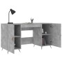 Escritorio madera de ingeniería gris hormigón 140x50x75 cm de vidaXL, Escritorios - Ref: Foro24-829520, Precio: 112,74 €, Des...