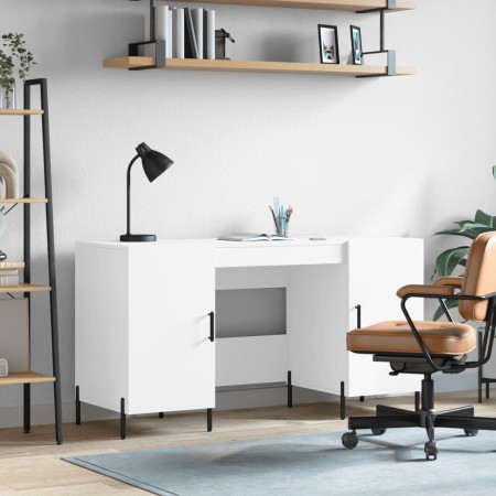 Escritorio madera de ingeniería blanco 140x50x75 cm de vidaXL, Escritorios - Ref: Foro24-829556, Precio: 128,80 €, Descuento: %