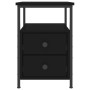 Mesita de noche madera de ingeniería negro 34x35,5x50 cm de vidaXL, Mesitas de noche - Ref: Foro24-826013, Precio: 47,24 €, D...