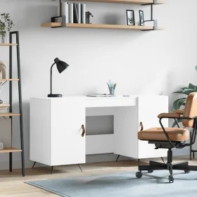 Escritorio madera de ingeniería blanco 140x50x75 cm de vidaXL, Escritorios - Ref: Foro24-829516, Precio: 114,84 €, Descuento: %