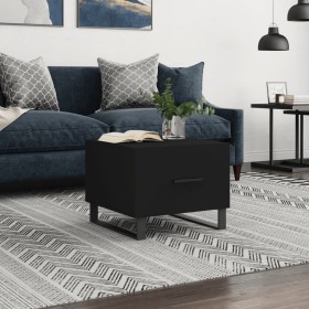 Mesa de centro madera contrachapada negro 50x50x40 cm de vidaXL, Mesas de centro - Ref: Foro24-829446, Precio: 45,56 €, Descu...