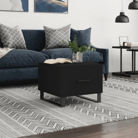 Mesa de centro madera contrachapada negro 50x50x40 cm de vidaXL, Mesas de centro - Ref: Foro24-829446, Precio: 45,56 €, Descu...