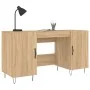 Escritorio madera de ingeniería roble Sonoma 140x50x75 cm de vidaXL, Escritorios - Ref: Foro24-829543, Precio: 110,42 €, Desc...