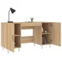 Escritorio madera de ingeniería roble Sonoma 140x50x75 cm de vidaXL, Escritorios - Ref: Foro24-829543, Precio: 110,42 €, Desc...