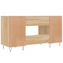 Escritorio madera de ingeniería roble Sonoma 140x50x75 cm de vidaXL, Escritorios - Ref: Foro24-829543, Precio: 111,67 €, Desc...