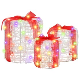 Decoración de Caja de Regalo 3 pcs de colores 20 x 20 x 21 cm en Decoración Festiva y Estacional | Comprar online en Foru.es