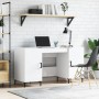 Escritorio madera contrachapada blanco brillante 140x50x75 cm de vidaXL, Escritorios - Ref: Foro24-829550, Precio: 130,39 €, ...