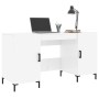 Escritorio madera contrachapada blanco brillante 140x50x75 cm de vidaXL, Escritorios - Ref: Foro24-829550, Precio: 130,39 €, ...