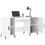 Escritorio madera contrachapada blanco brillante 140x50x75 cm de vidaXL, Escritorios - Ref: Foro24-829550, Precio: 130,39 €, ...