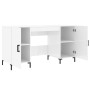 Escritorio madera contrachapada blanco brillante 140x50x75 cm de vidaXL, Escritorios - Ref: Foro24-829550, Precio: 130,39 €, ...