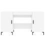Escritorio madera contrachapada blanco brillante 140x50x75 cm de vidaXL, Escritorios - Ref: Foro24-829550, Precio: 130,39 €, ...