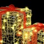 Caja de Regalo con 60 LED 3 pcs cálido 20 x 20 x 20 cm Acrílico en Decoración Festiva y Estacional | Comprar online en Foru.es
