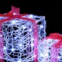 Caja de Regalo con 60 LED 3 pcs frío 20 x 20 x 20 cm Acrílico en Decoración Festiva y Estacional | Comprar online en Foru.es