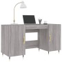 Escritorio madera de ingeniería gris Sonoma 140x50x75 cm de vidaXL, Escritorios - Ref: Foro24-829530, Precio: 117,13 €, Descu...