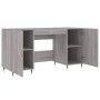 Escritorio madera de ingeniería gris Sonoma 140x50x75 cm de vidaXL, Escritorios - Ref: Foro24-829530, Precio: 117,13 €, Descu...