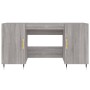Escritorio madera de ingeniería gris Sonoma 140x50x75 cm de vidaXL, Escritorios - Ref: Foro24-829530, Precio: 117,13 €, Descu...