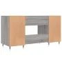 Escritorio madera de ingeniería gris Sonoma 140x50x75 cm de vidaXL, Escritorios - Ref: Foro24-829530, Precio: 115,70 €, Descu...
