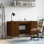Escritorio madera de ingeniería roble marrón 140x50x75 cm de vidaXL, Escritorios - Ref: Foro24-829563, Precio: 126,98 €, Desc...