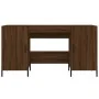 Escritorio madera de ingeniería roble marrón 140x50x75 cm de vidaXL, Escritorios - Ref: Foro24-829563, Precio: 126,98 €, Desc...