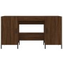 Escritorio madera de ingeniería roble marrón 140x50x75 cm de vidaXL, Escritorios - Ref: Foro24-829563, Precio: 128,60 €, Desc...