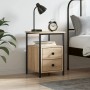 Mesita de noche madera de ingeniería roble Sonoma 34x35,5x50 cm de vidaXL, Mesitas de noche - Ref: Foro24-826015, Precio: 47,...