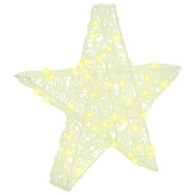 Estrella 3D con 50 LED cálido 55 x 53.5 x 10 cm Acrílico en Decoración Festiva y Estacional | Comprar online en Foru.es