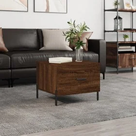 Mesa de centro madera contrachapada roble marrón 50x50x40 cm de vidaXL, Mesas de centro - Ref: Foro24-829426, Precio: 43,43 €...