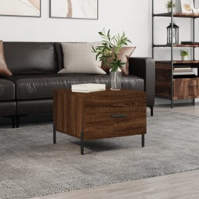 Mesa de centro madera contrachapada roble marrón 50x50x40 cm de vidaXL, Mesas de centro - Ref: Foro24-829426, Precio: 43,81 €...