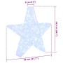 Estrella 3D con 50 LED frío 55 x 53.5 x 10 cm Acrílico en Decoración Festiva y Estacional | Comprar online en Foru.es